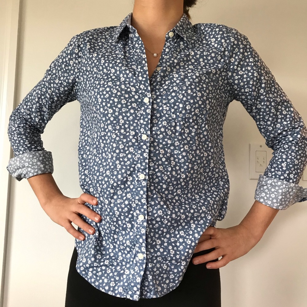 Hollister Flowered Blouse
